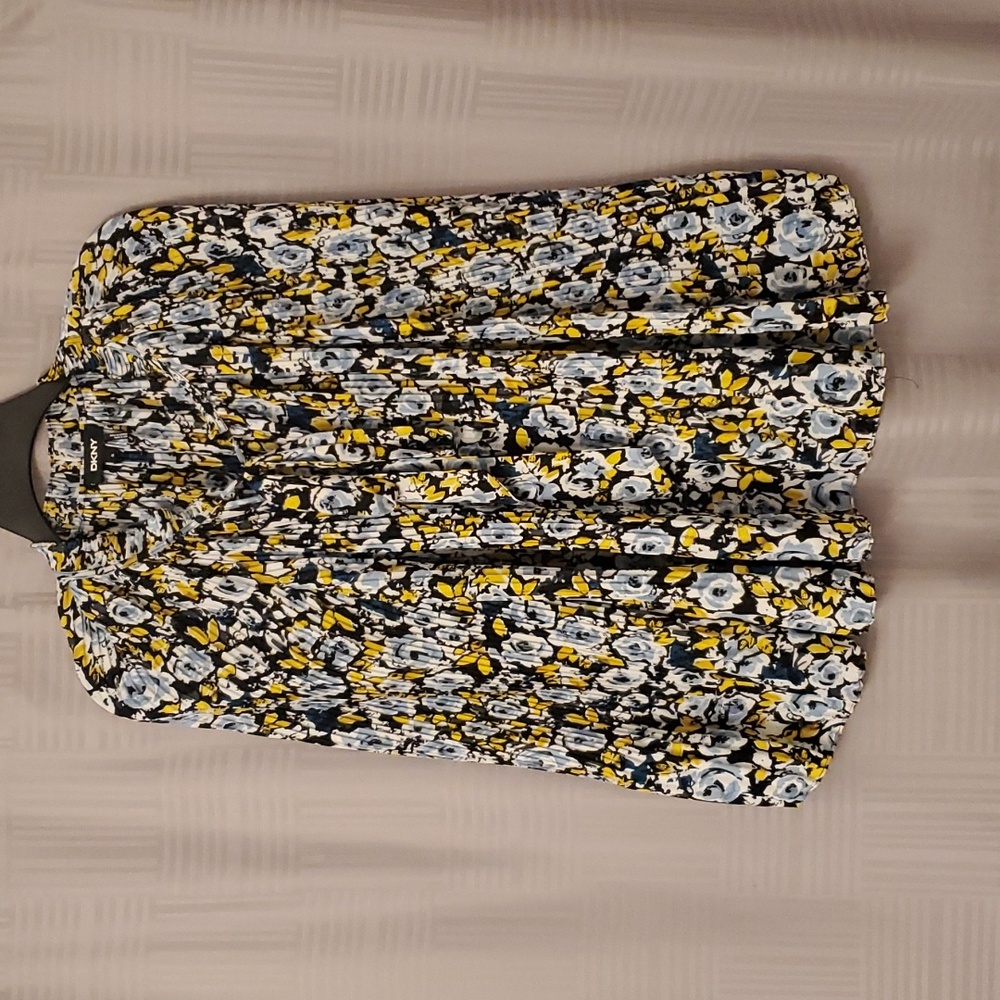 Blue Floral Print top